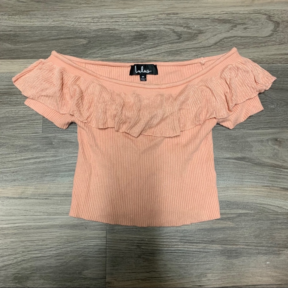 Lulu Strapless Pink Blouse
